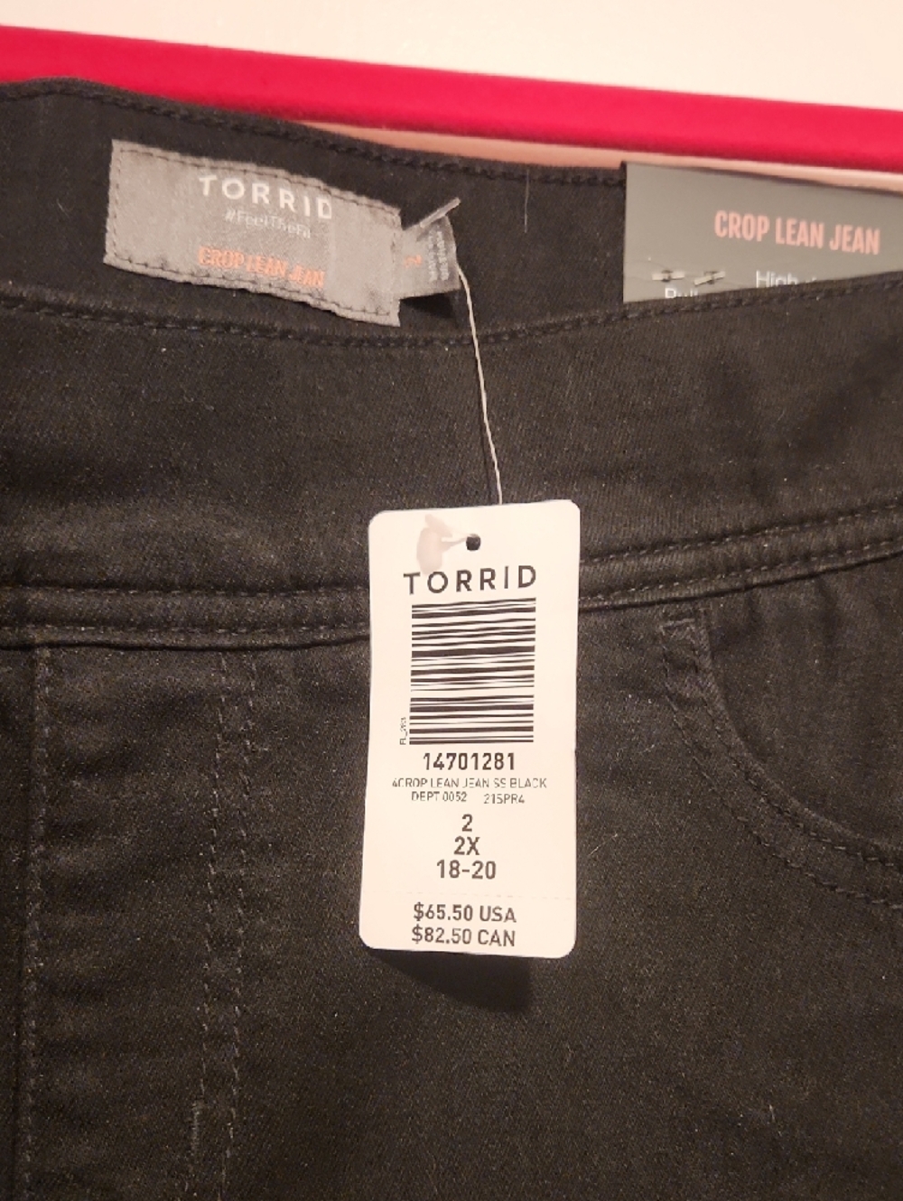 🔥Torrid Black Women's Lean Jean Capri Leggings - Picture 5 of 5